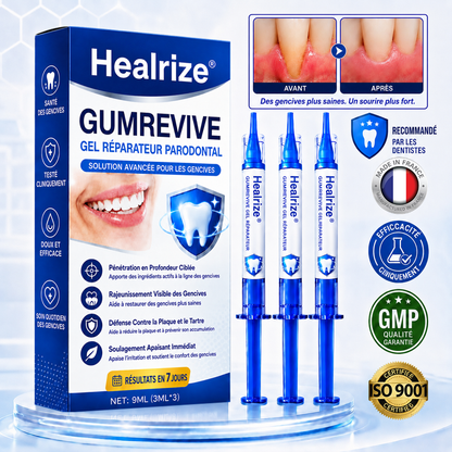 🦷Gel de réparation parodontale Healrize® GumRevive (pour les saignements et la rétraction des gencives ainsi que le déchaussement des dents)🐳