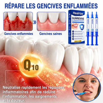 🦷Gel de réparation parodontale Healrize® GumRevive (pour les saignements et la rétraction des gencives ainsi que le déchaussement des dents)🐳