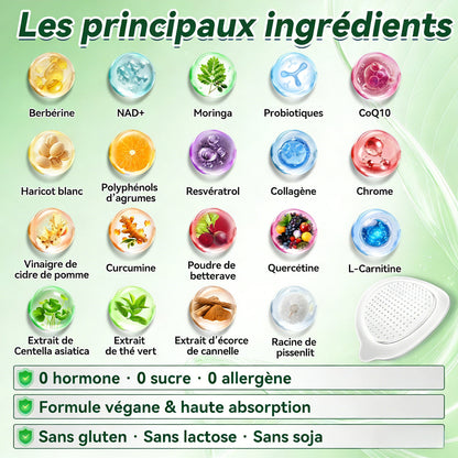 Magasin Officiel👩‍⚕️|H𝐞a𝐥r𝐢z𝐞® Moringa · BERBÉRINEX NAD+12-EN-1 Patch avancé à micro-aiguilles nano ✅(Une application quotidienne, résultats visibles en 7 jours)  Obésité, Diabète, Apnée du sommeil, Problèmes articulaires🍟🍘